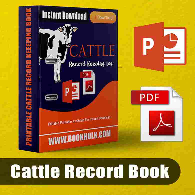 Beef Cattle Record Keeping Forms Template